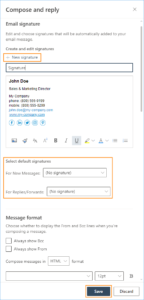 How to set up email signatures in Outlook 365