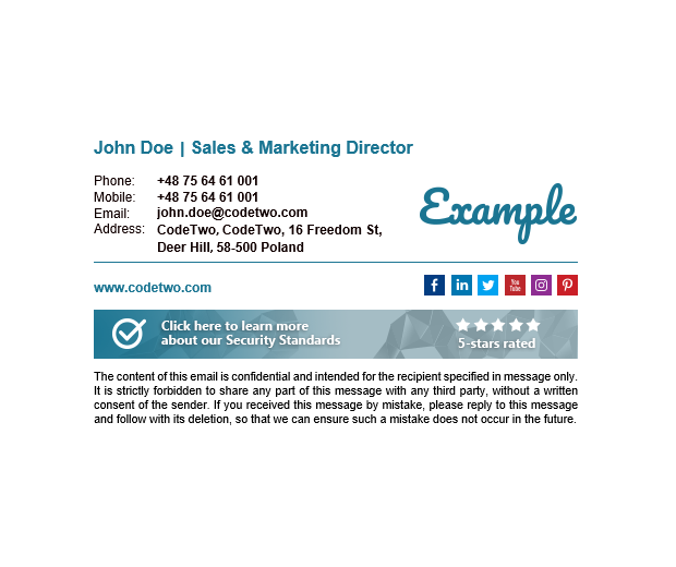 Top Security – best email signatures for 2022