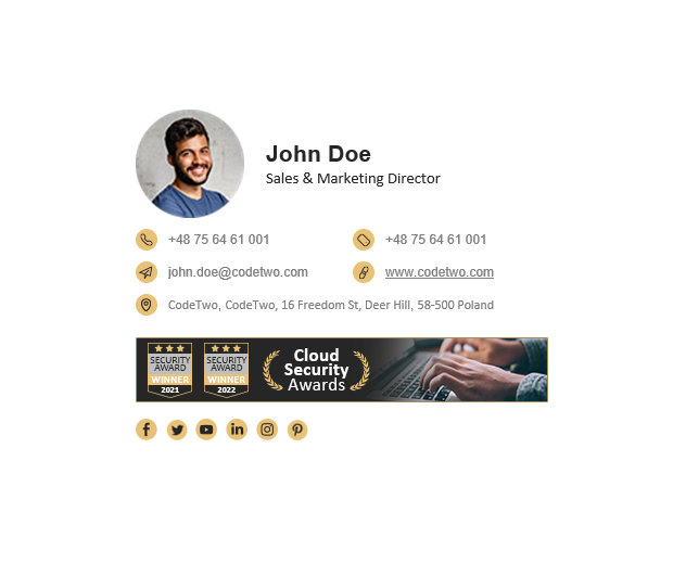Gold security awards - a signature you can trust
