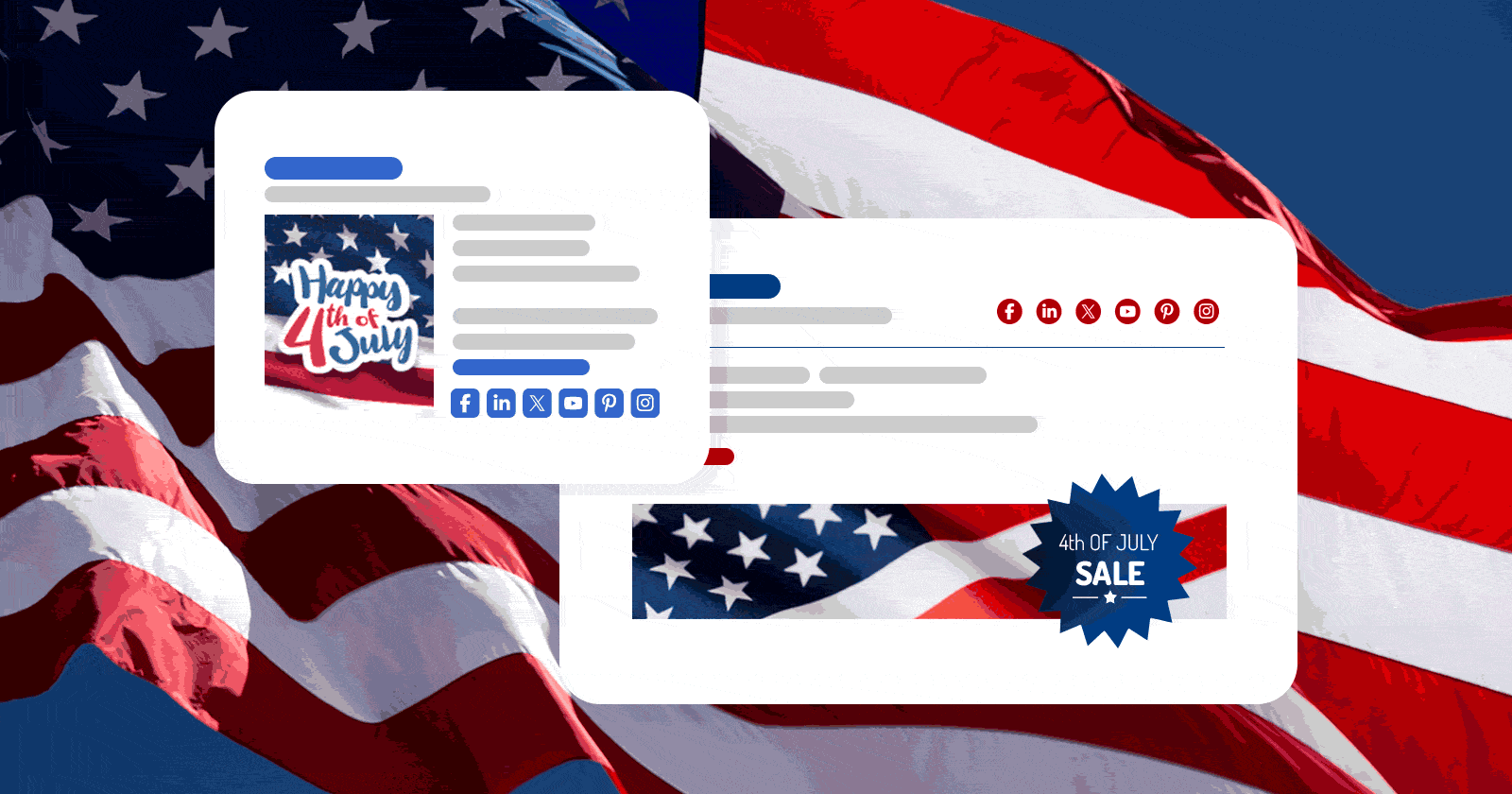 Happy Fourth of July: free email signature templates