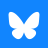 Bluesky social media icon for download