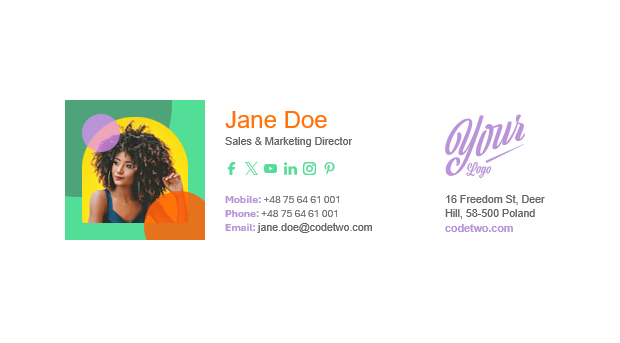 Free social media icons for email signatures and more - Creative Flow