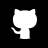 GitHub social media icon for download