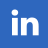 LinkedIn social media icon perfect for email signatures