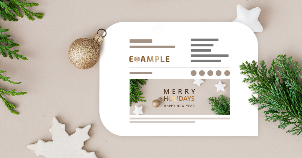 Company Christmas email signature inspirations