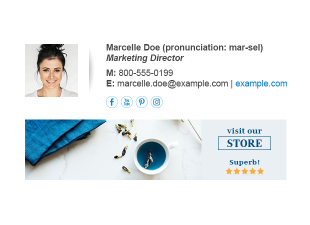 Sample signature with name pronunciation 3