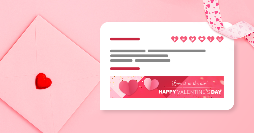 Valentine's Day email signature inspirations