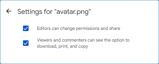 Viewers ad commenters can see the option to download, print and copy