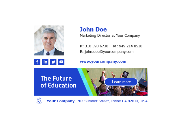 Email signature branding - different signatures
