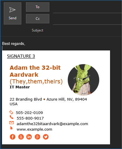 Top email signature mistakes - image-only signature