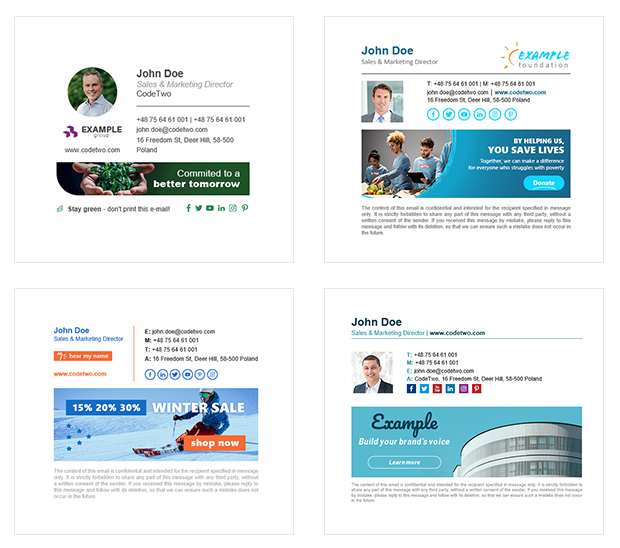 Email signature inspirations & ideas