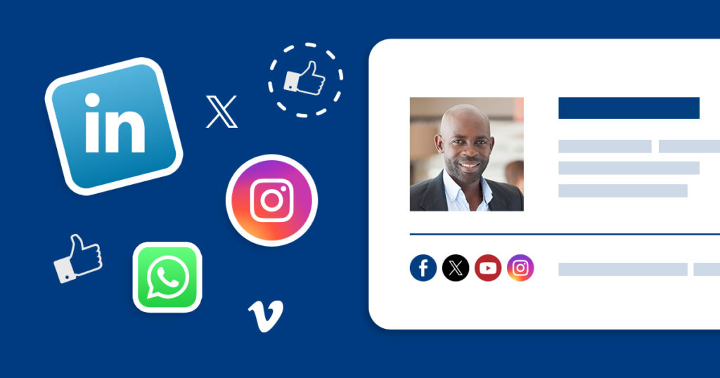 Social media icons in email signatures - free download