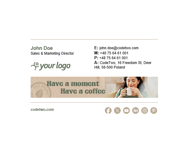 Organic coffee