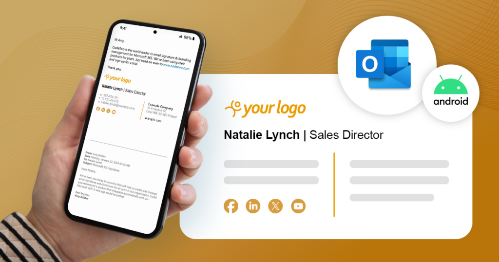 How to set up an email signature in Outlook for Android