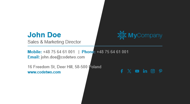 Mobile email signatures vs dark mode