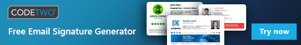Email Signature Generator Banner for mail signatures