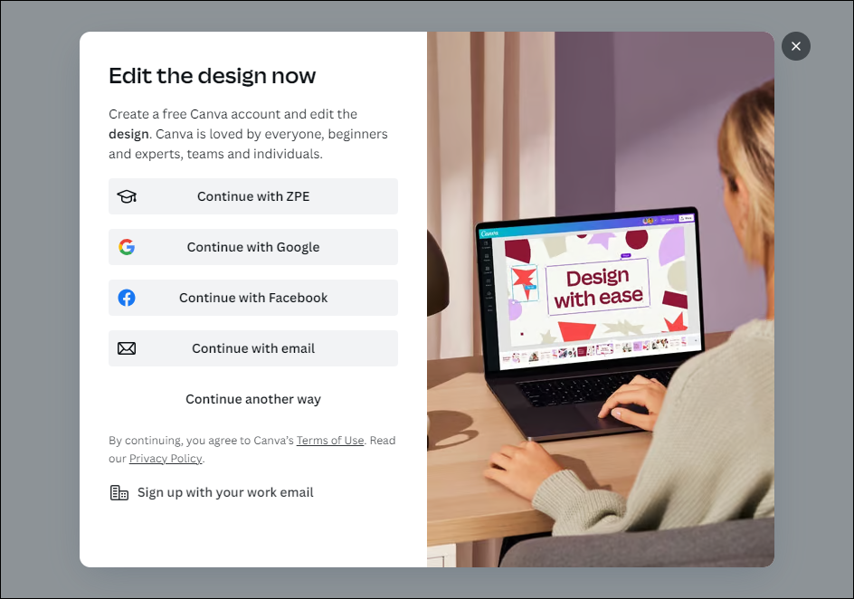 Sign in or up to the Canva web app to start editing the banners