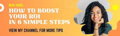 Canva-editable banner for a video blogger