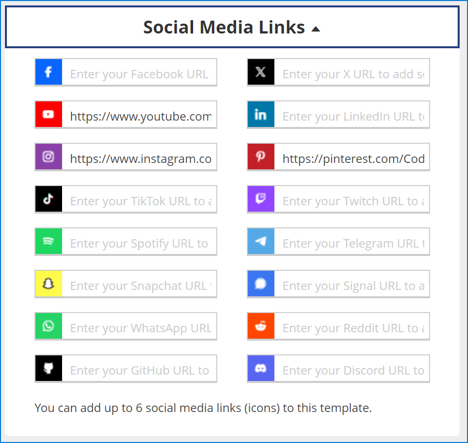 Changing default social media buttons