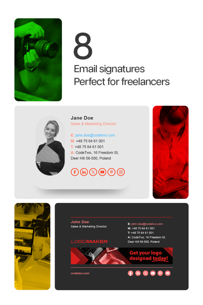 Email signature ideas for freelancers