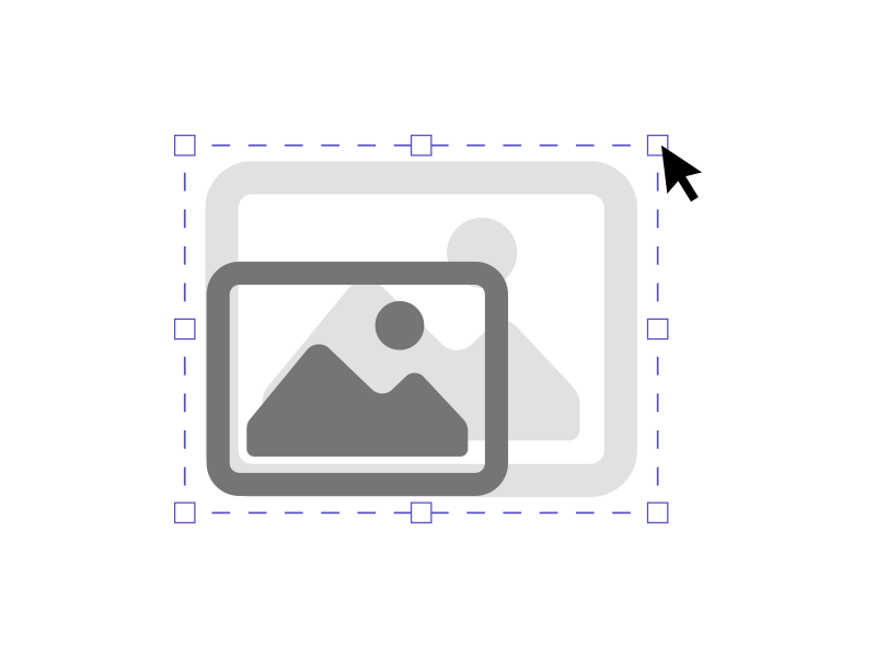 Resize an image to the target size before you add it to your email signature.