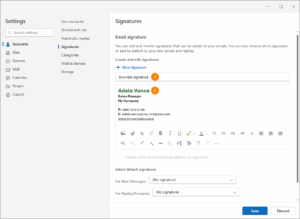 Signature Outlook Custom Example Best way to create an email signature for Outlook
