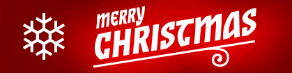 Snowflake banner for a unique email signature.