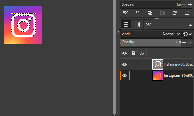 18 - Hide the background layer