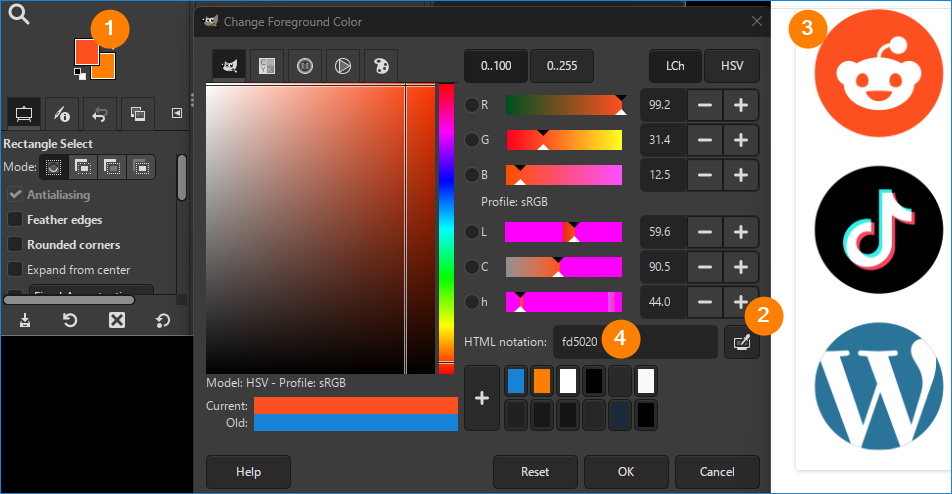 24 - Get any color's hex code